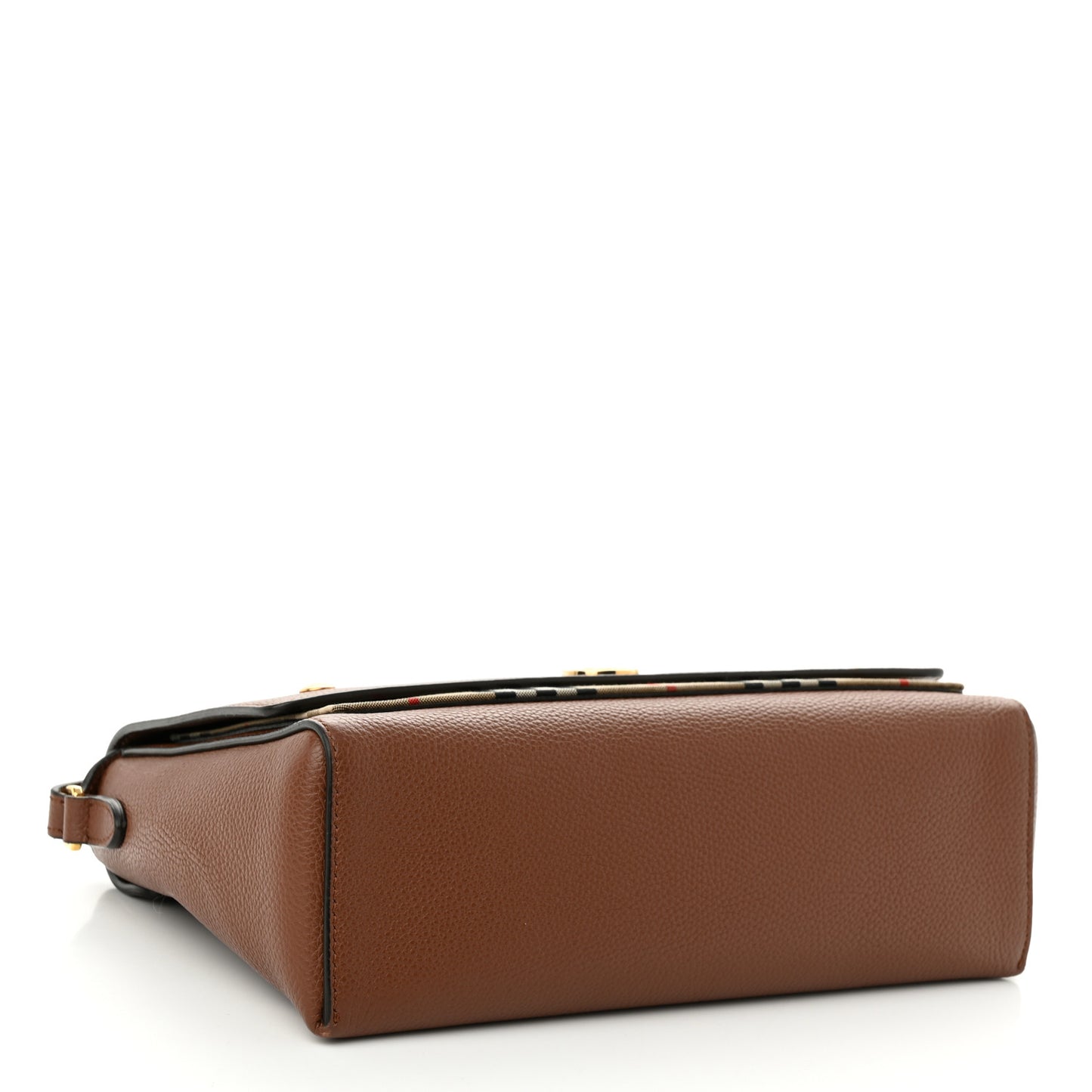 Calfskin Vintage Check Note Crossbody Bag Tan
