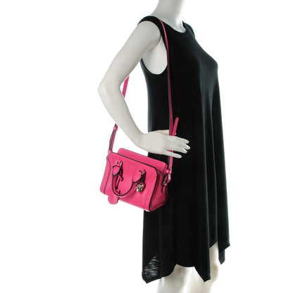 Alexander McQueen Grainy Calfskin Mini Padlock Zip Satchel Pink 2 of 7