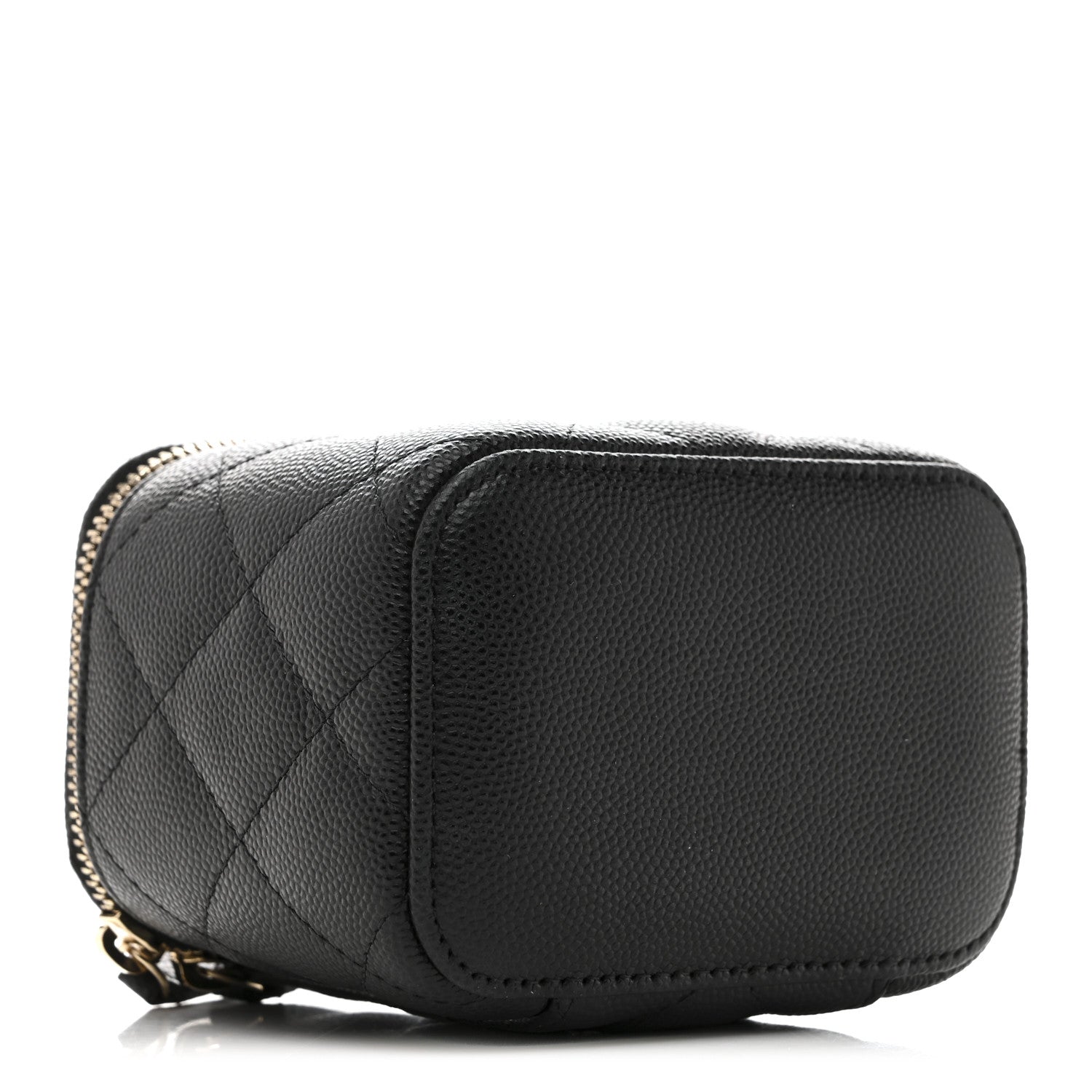 Chanel Caviar Quilted Mini Vanity Case With Chain Black 4 of 8
