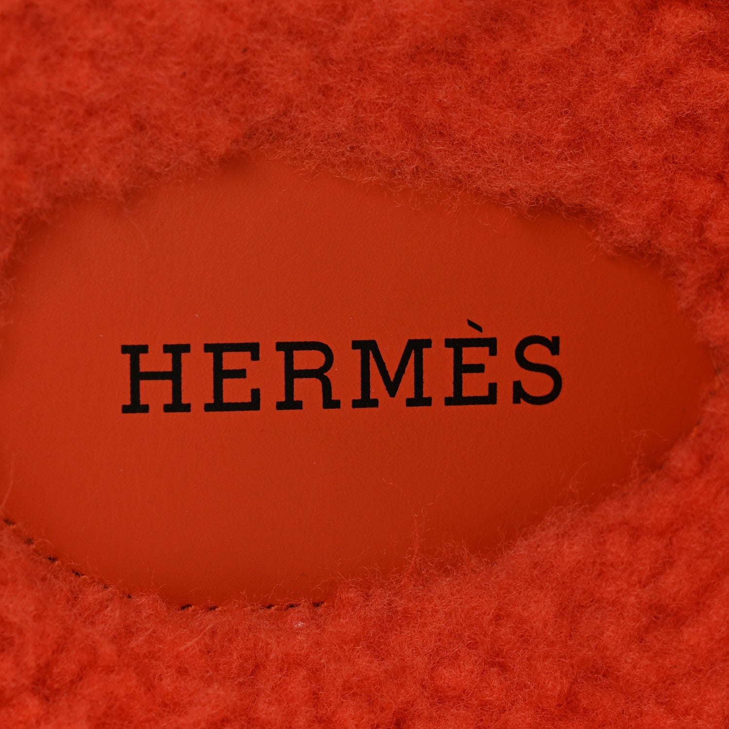 Hermes Woolskin Womens Chypre Sandals 41 Orange 6 of 8