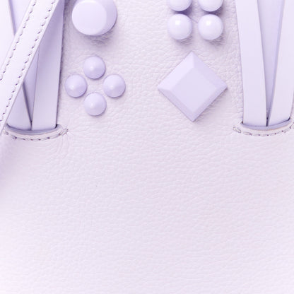 Christian Louboutin Calfskin Empire Spike Studded Mini North South Cabata Tote Lilac Smoke 9 of 11