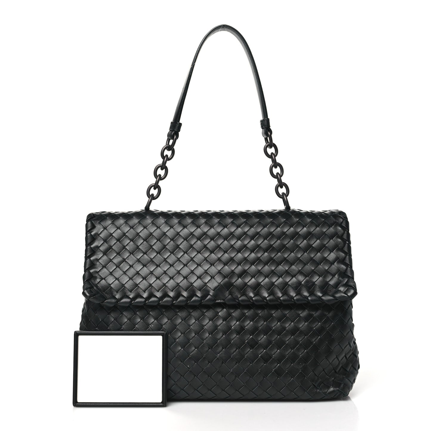 Nappa Intrecciato Olimpia Shoulder Bag Nero Black