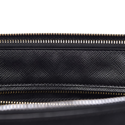 Prada Saffiano Medium Galleria Double Zip Tote Black 8 of 12