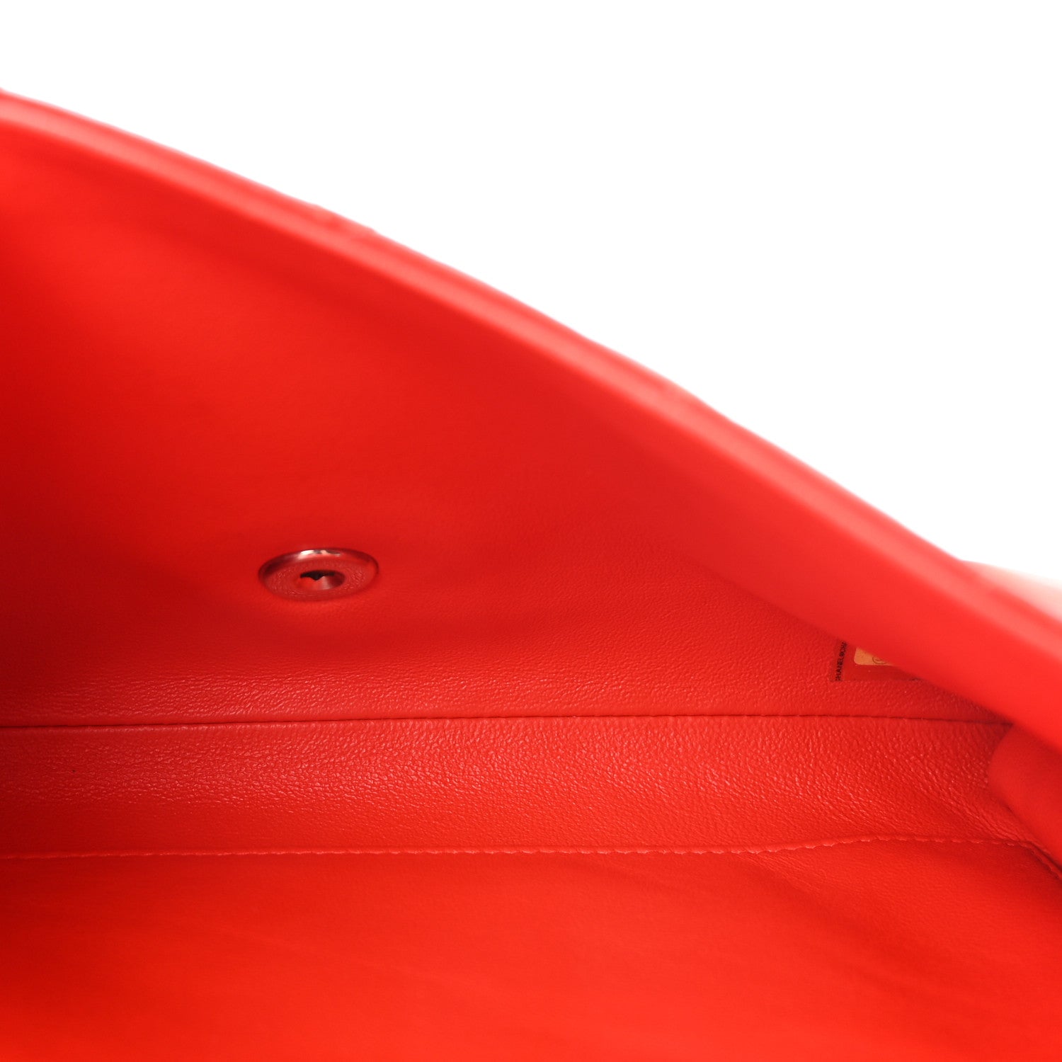Chanel Patent Quilted Clutch with Chain Flap Red 5 of 10