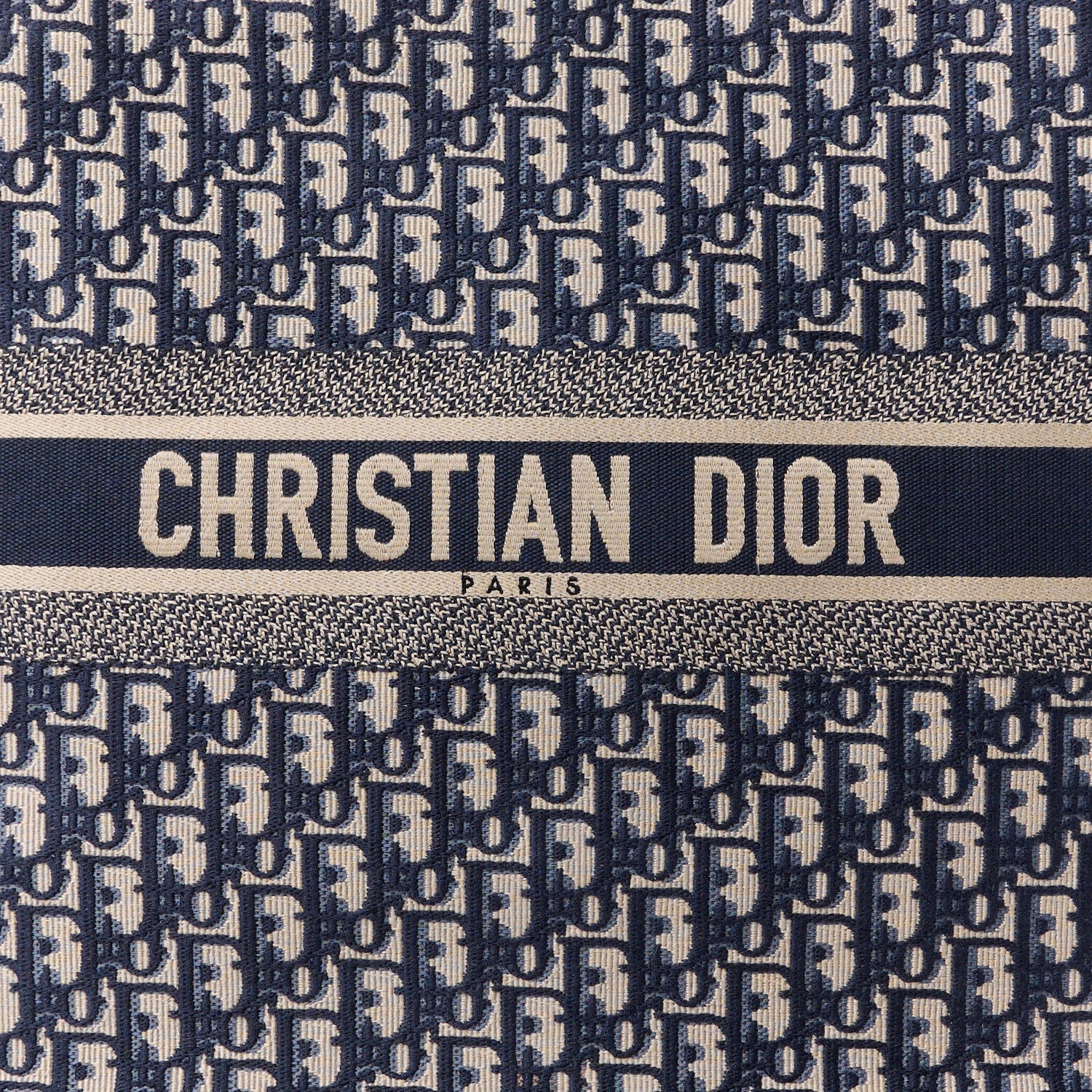 Christian Dior Oblique Large Book Tote Blue Multicolor 8 of 10