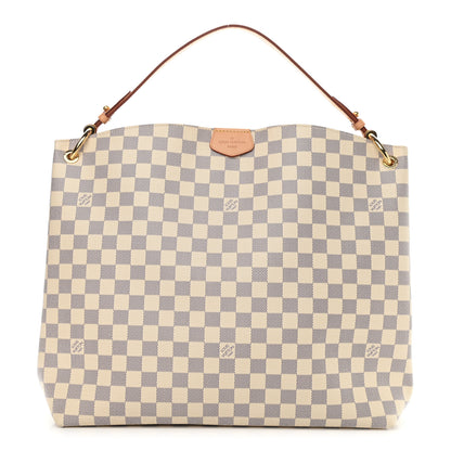 Louis Vuitton Damier Azur Graceful MM Rose Ballerine 1 of 10