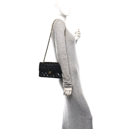 Chanel Lambskin Quilted Small Double Flap Black 2 of 11