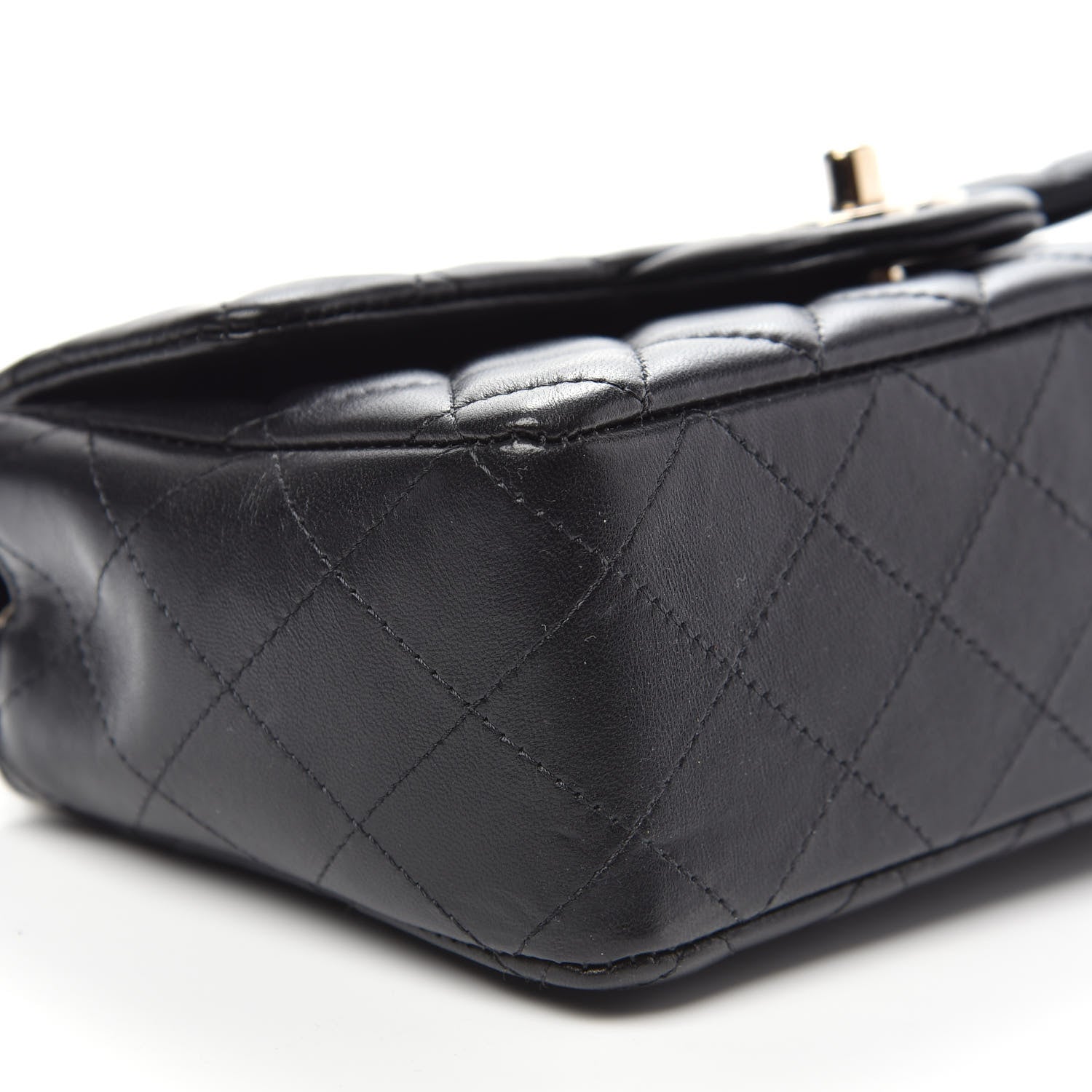 Chanel Lambskin Quilted Mini Coco Charms Rectangular Flap Black 8 of 11
