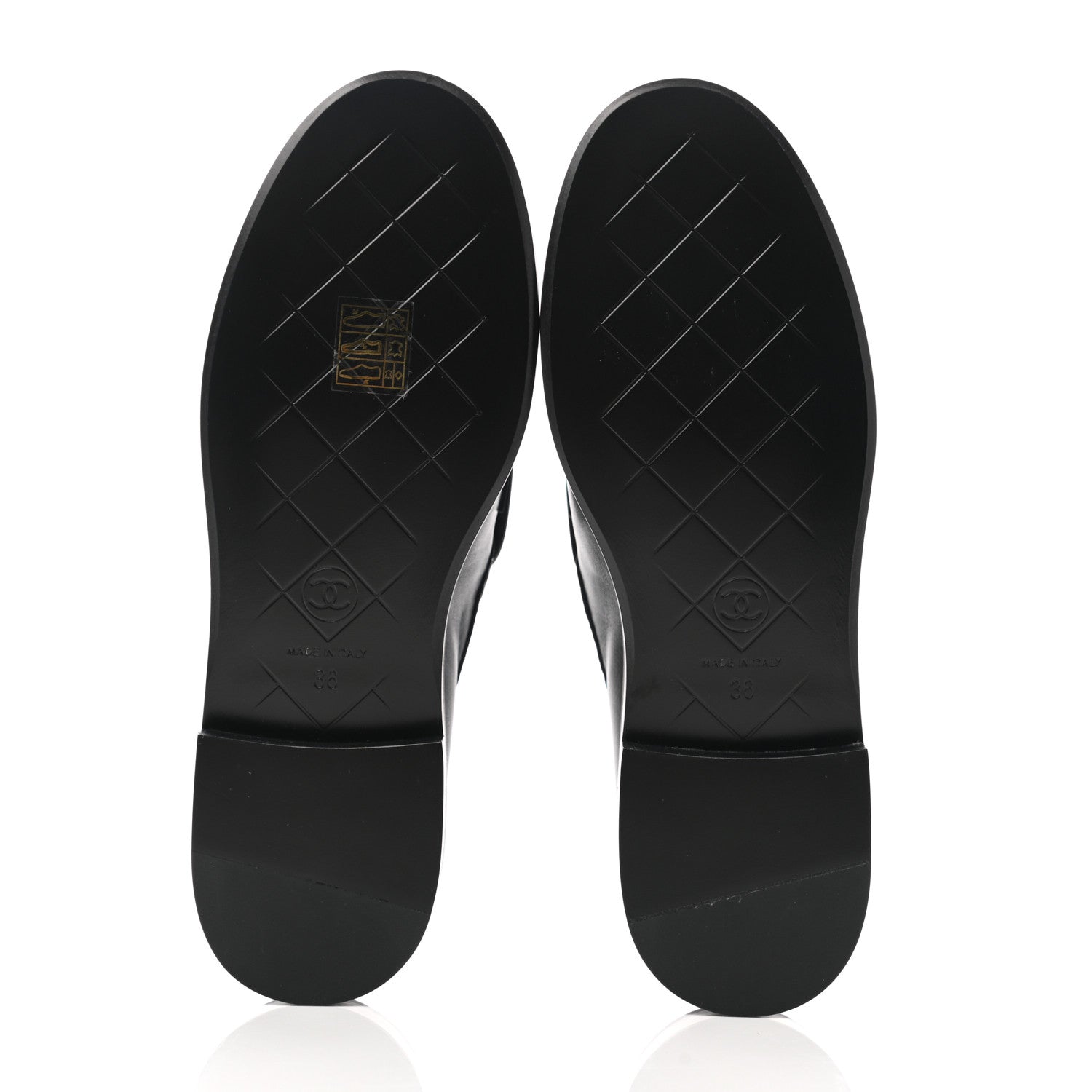 Chanel Lambskin Quilted CC Turnlock Loafers 36 Black 5 of 9