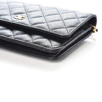 Chanel Caviar Quilted Wallet On Chain WOC Black 6 of 11