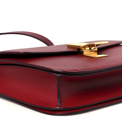 Celine Box Calfskin Medium Classic Box Flap Bag Red 9 of 11