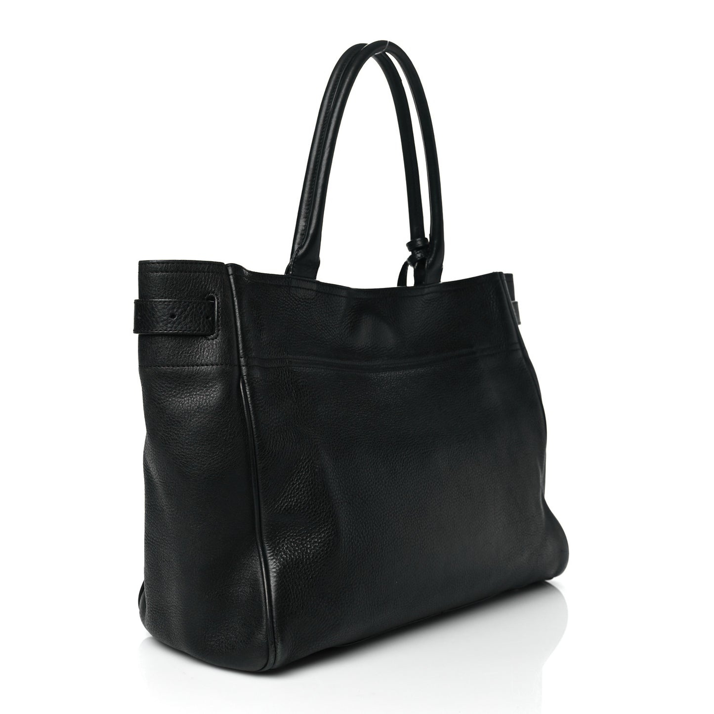 Natural Leather Bayswater Tote Black
