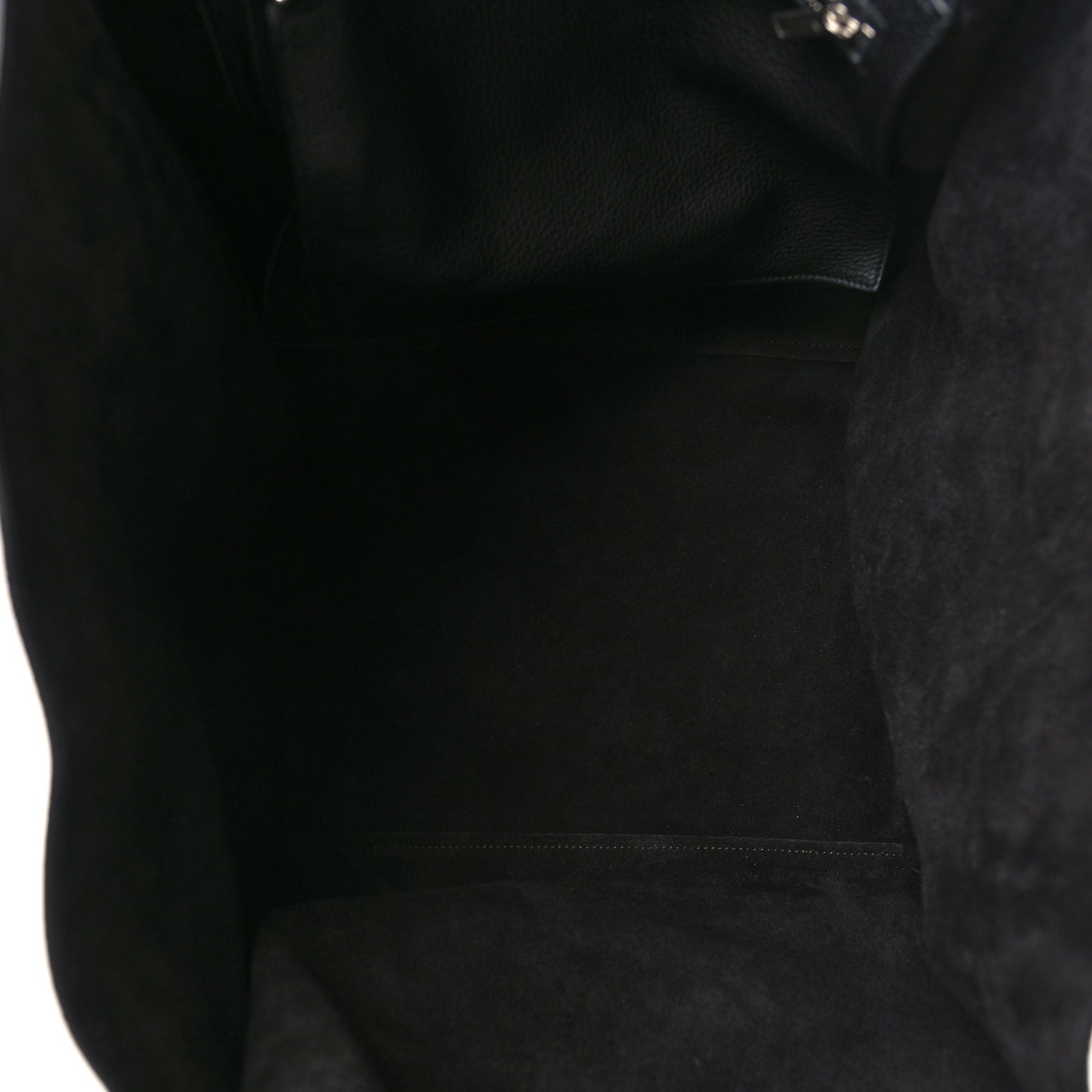 Supple Grained Calfskin Medium Big Bag Black