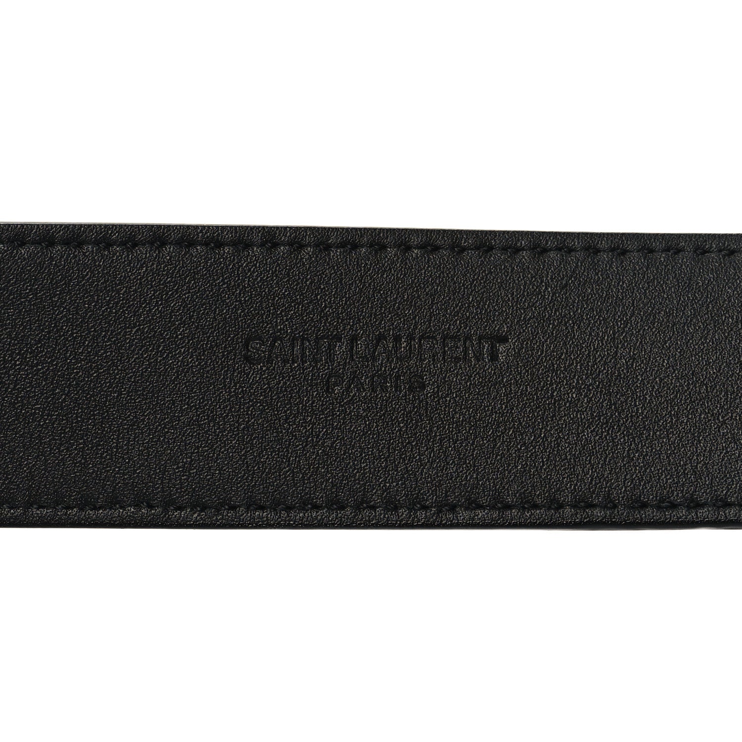 Saint Laurent Smooth Calfskin Monogram Square Buckle Belt 85 34 Black 5 of 6