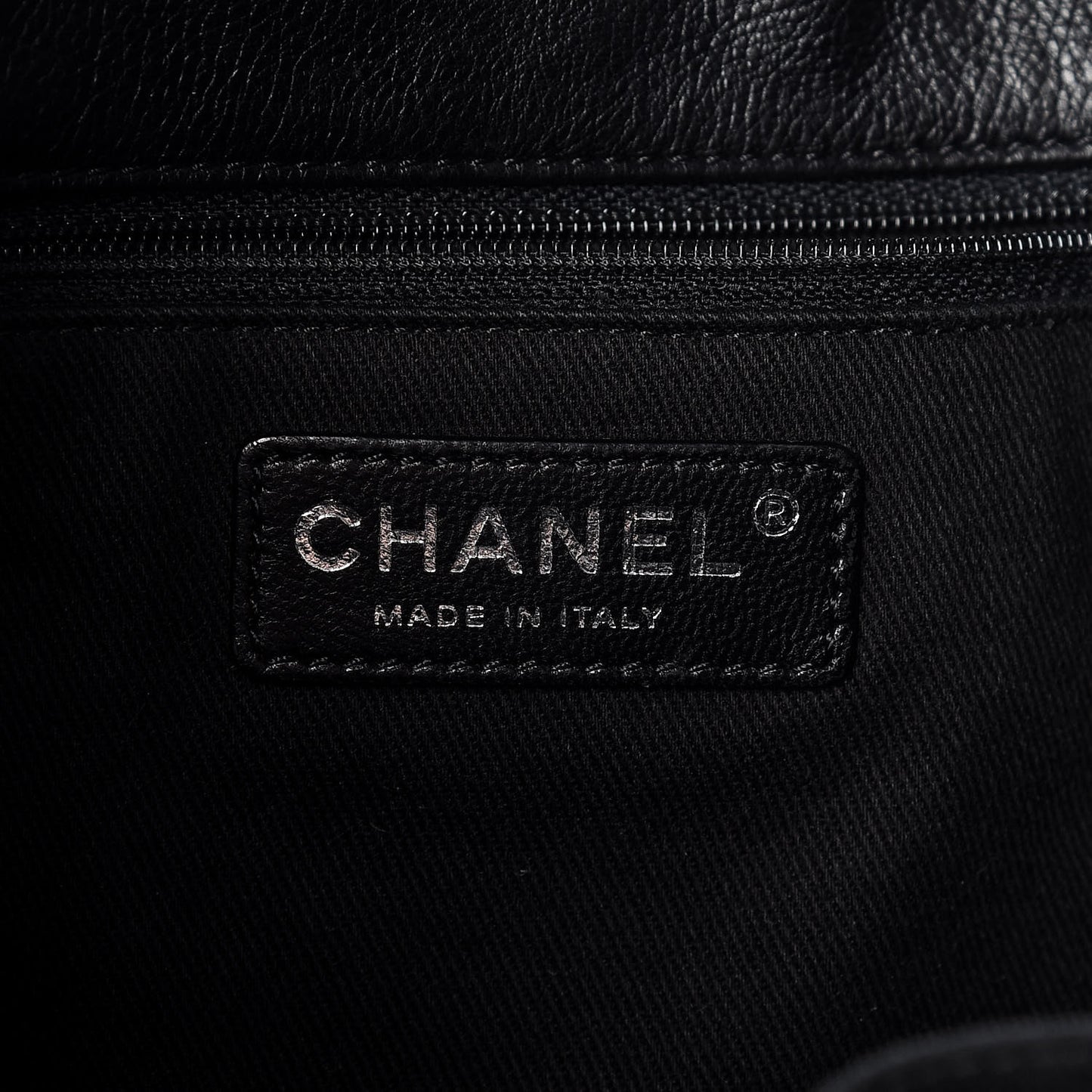 Calfskin Stitched Hobo Black