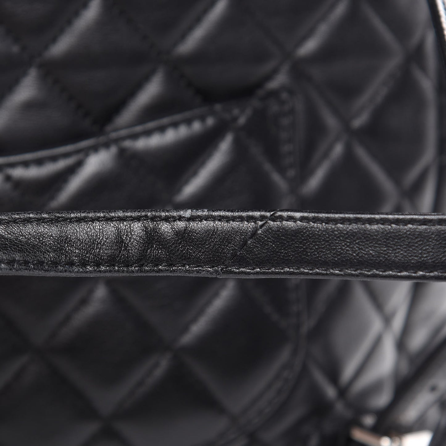 Lambskin Quilted Large Urban Spirit Backpack Black