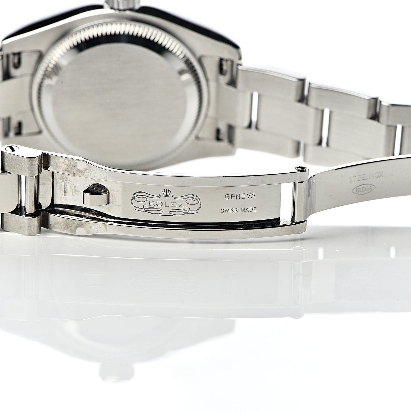 Stainless Steel 26mm Oyster Perpetual Datejust Watch White Roman