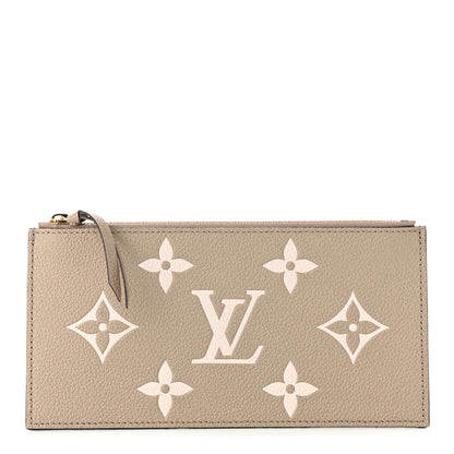 Louis Vuitton Empreinte Monogram Giant Pochette Felicie Zippered Insert Tourterelle Creme 1 of 7