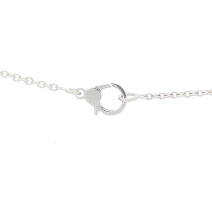 Hermes 18K White Gold Diamond Finesse Pendant Necklace 4 of 6