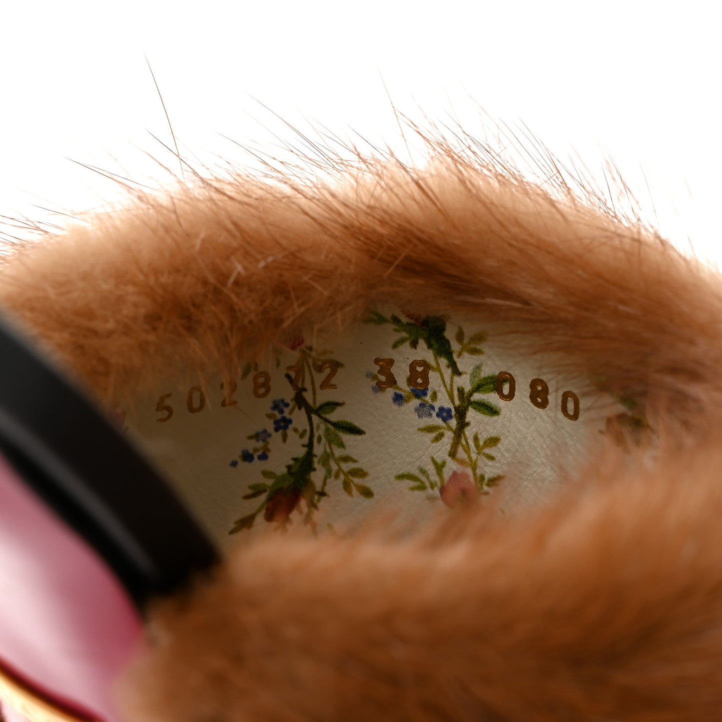 Mink Malaga Kid Crystal Candy Mules 38 Light Brown Black