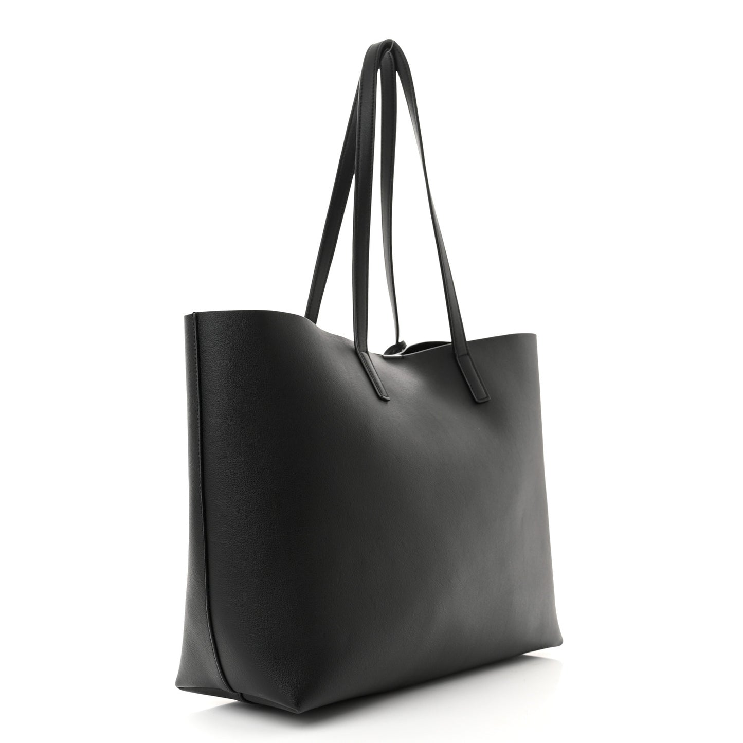 Calfskin Large Shopping Tote Black