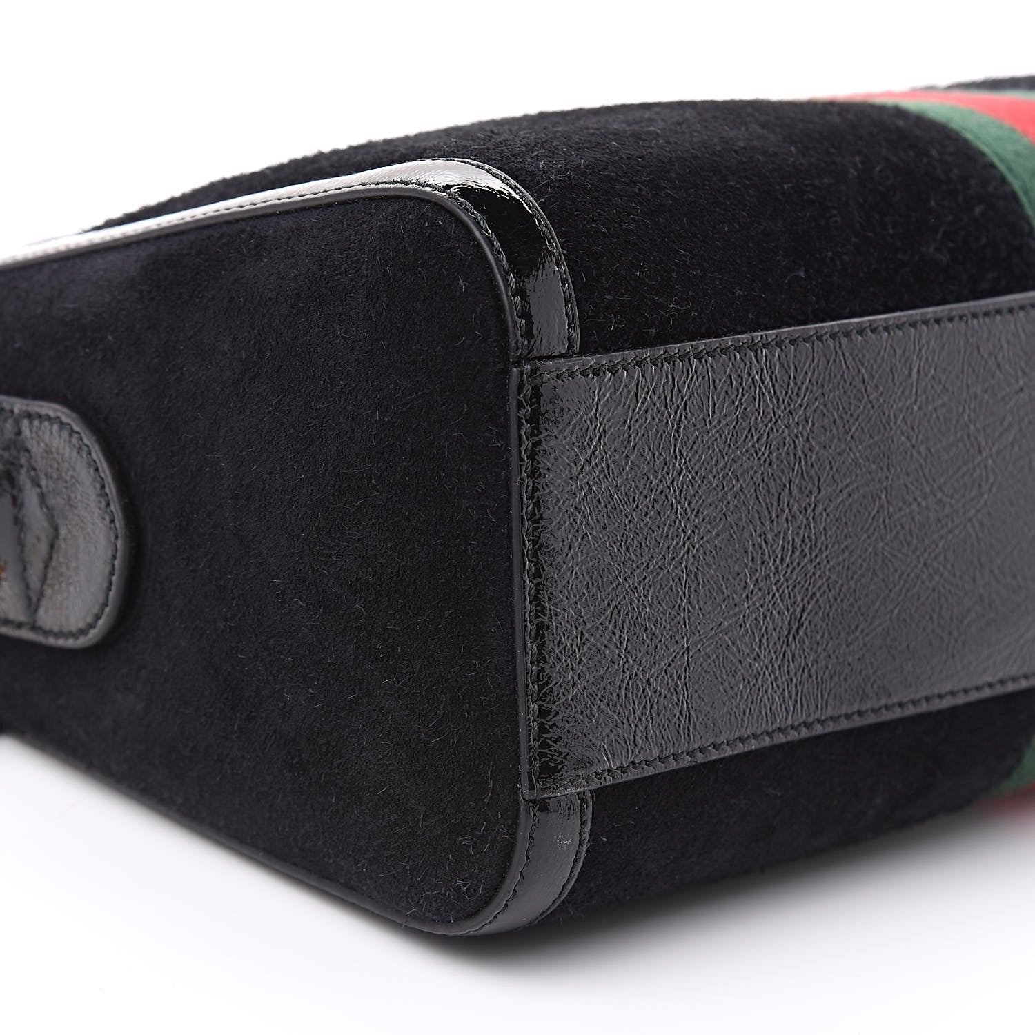 Gucci Suede Patent GG Web Medium Ophidia Boston Black 8 of 10