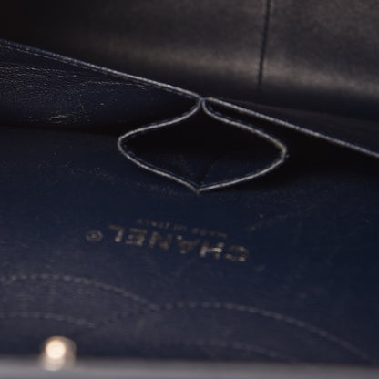 Chanel Patent Quilted Jumbo Double Flap Navy 10 of 14