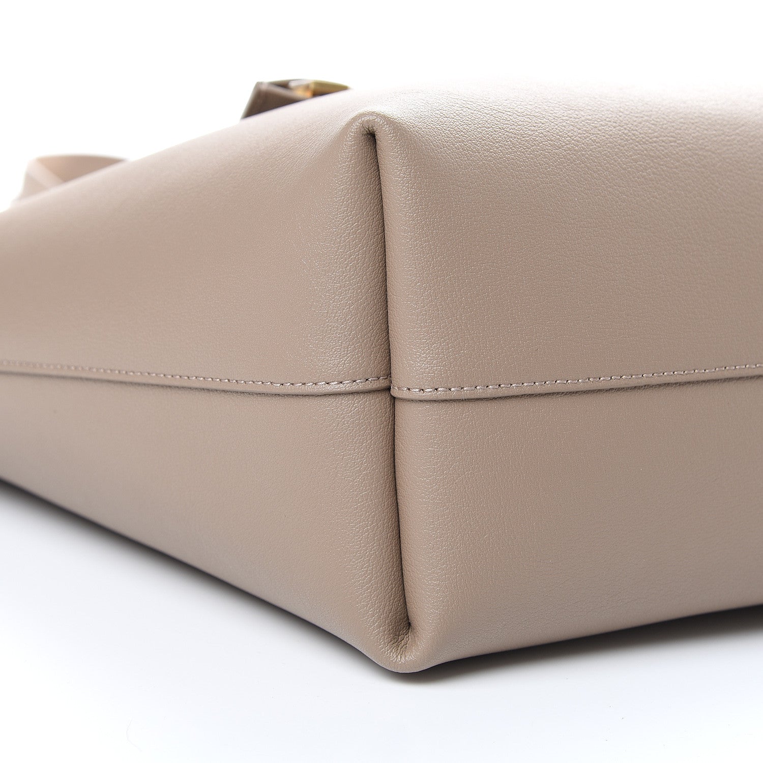 Saint Laurent Calfskin Large Shopping Tote Taupe 9 of 10