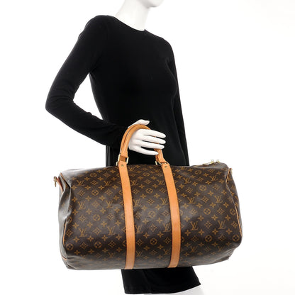 Louis Vuitton Monogram Keepall Bandouliere 50 3 of 12
