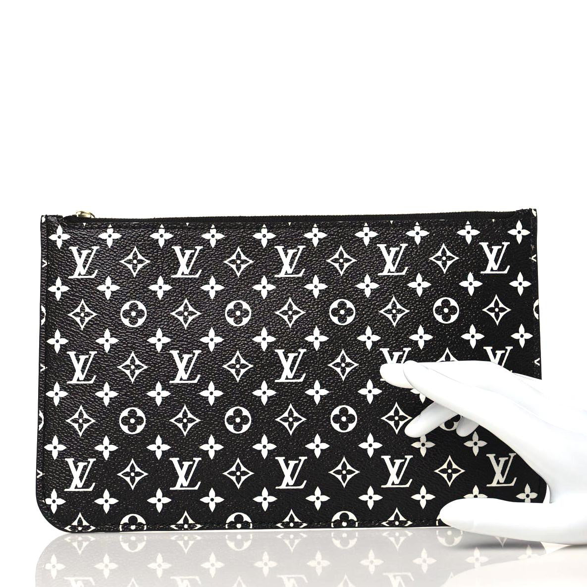 Louis Vuitton Monogram Giant Jungle Neverfull MM GM Pochette Black 3 of 9