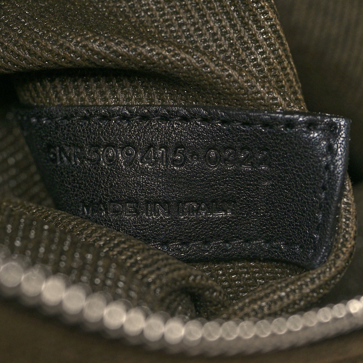 Linen Calfskin Rive Gauche Tote Khaki