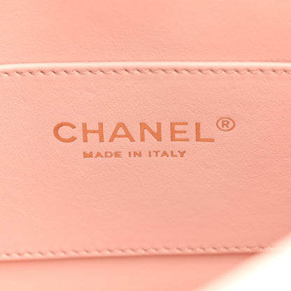 Chanel Lambskin Quilted Small Pearl Crush Hobo Light Pink 6 of 11