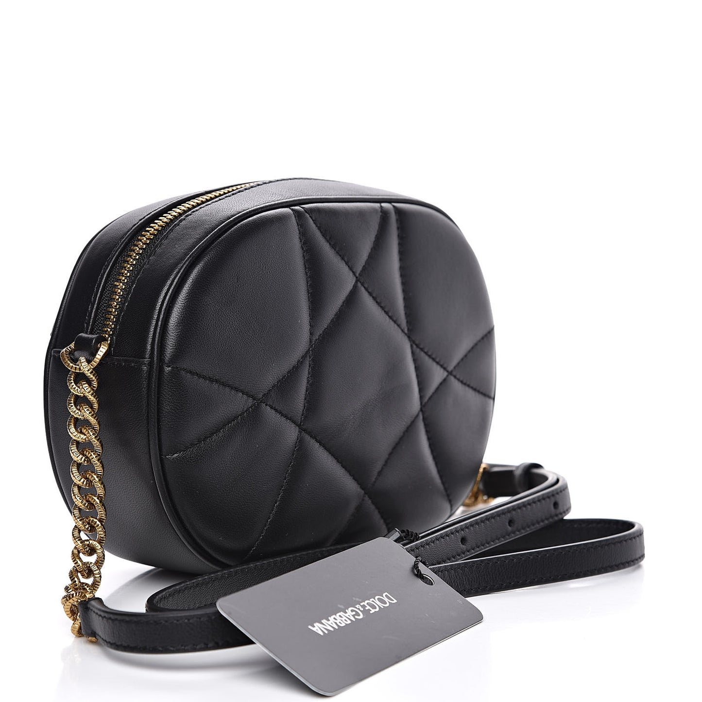 Smooth Calfskin Mini Devotion Camera Bag Black