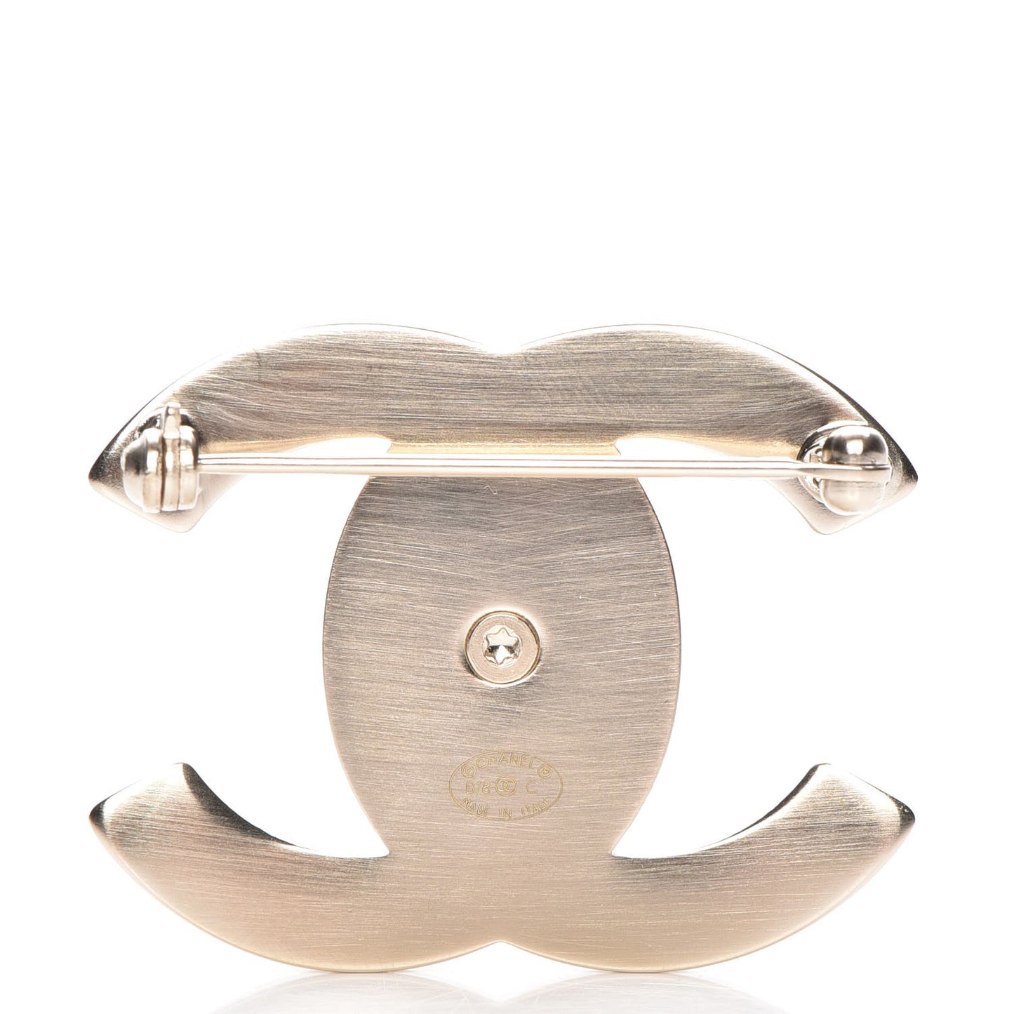 CC Turnlock Brooch Gold