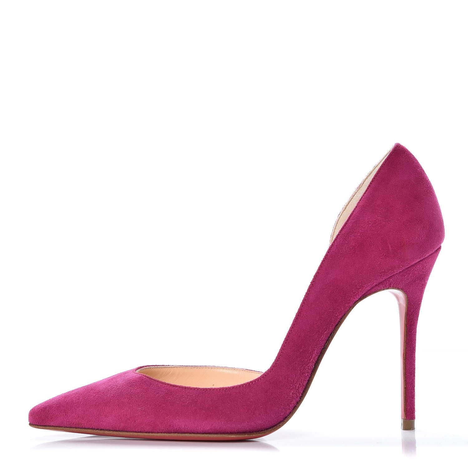 Christian Louboutin Veau Velour Iriza 100 Pumps 34 Eveque 1 of 8