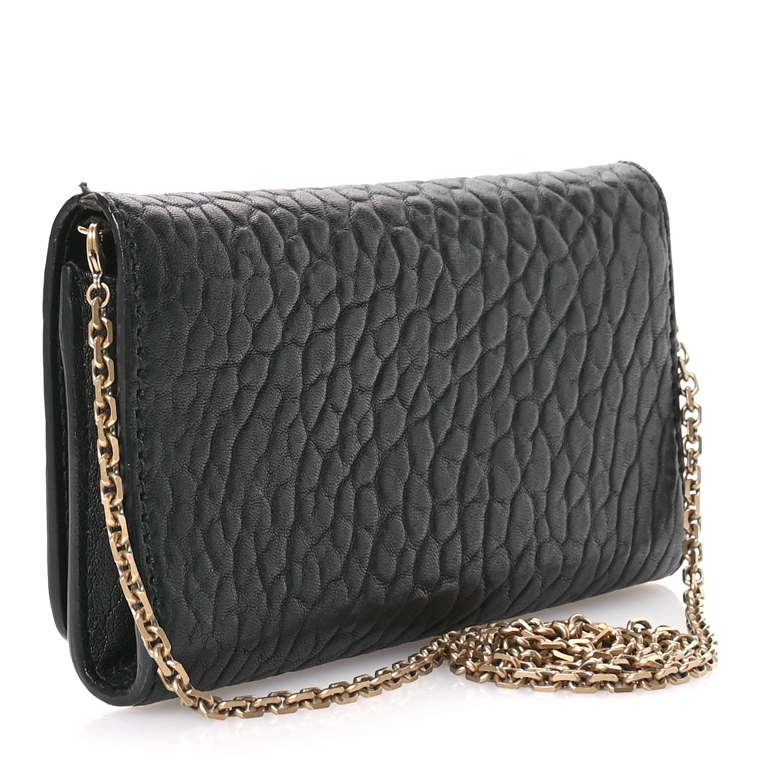 Christian Dior Canyon Grained Lambskin J'Adior Wallet On Chain Pouch Black 3 of 12