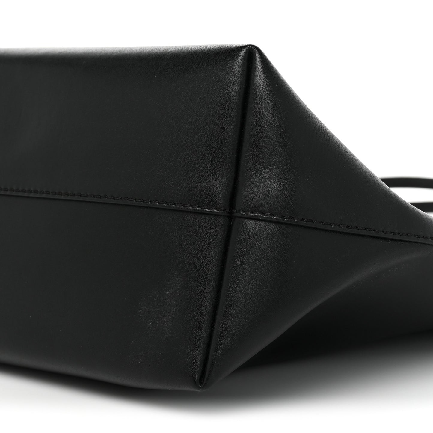 Vitello Liberty Lucido Metal Monster Eyes Medium Roll Tote Black