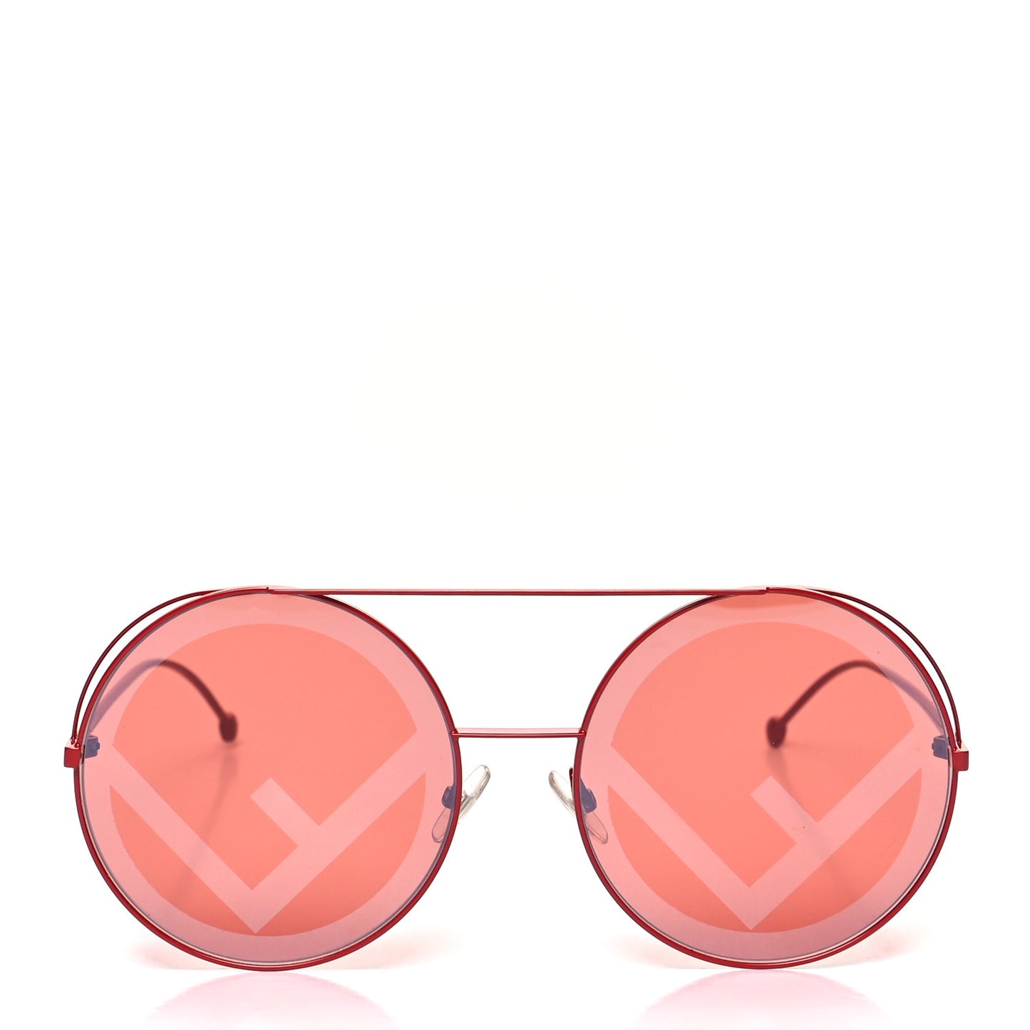 Metal Run Away Round Frame Sunglasses FF 0285/2 Red
