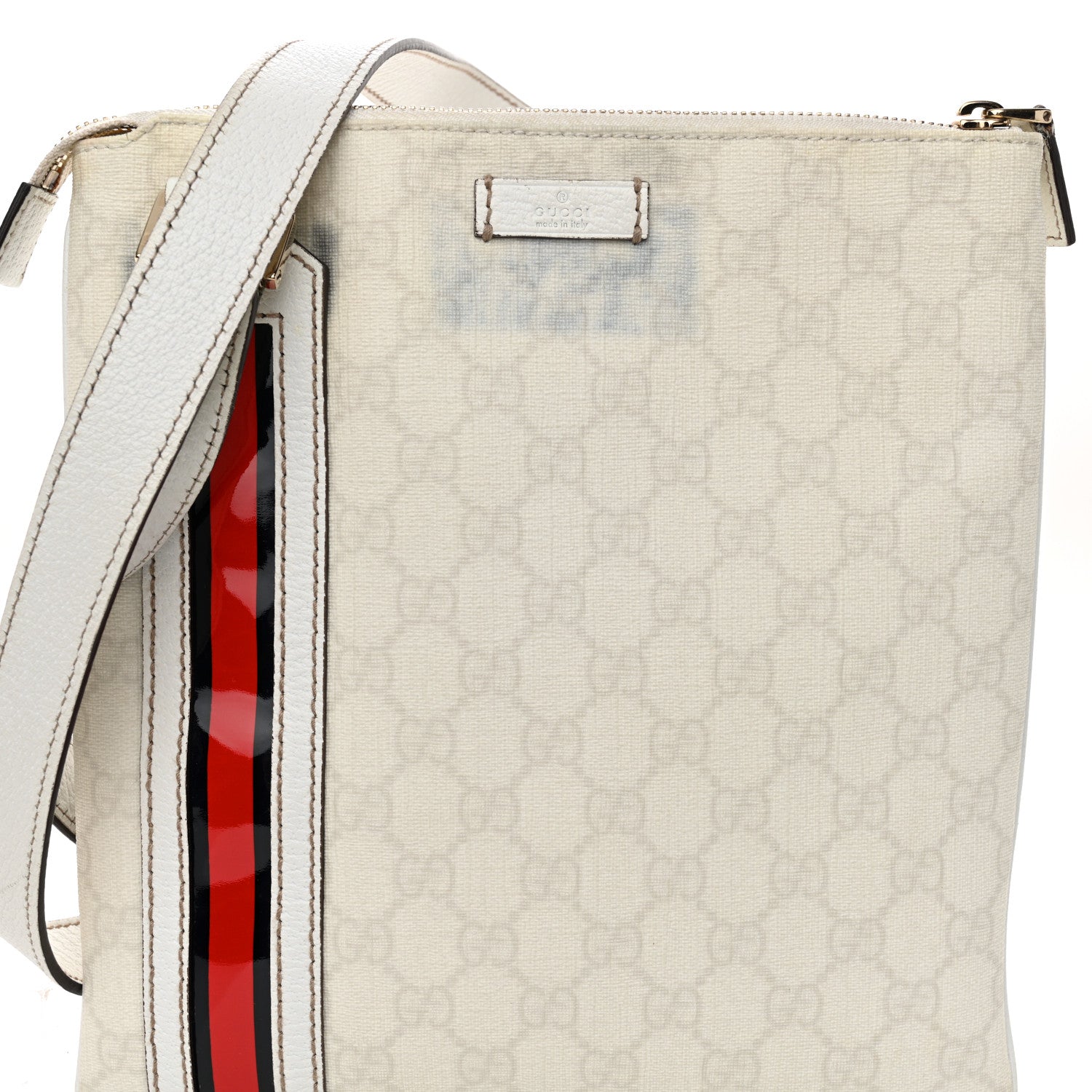 Gucci GG Plus Web Messenger Bag White 8 of 13