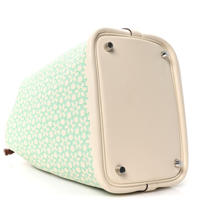 Hermes Swift Lucky Daisy Picotin Lock 18 PM Nata Vert 9 of 10