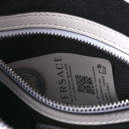 Versace Calfskin La Medusa Archive Hobo White 7 of 11