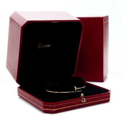 Cartier 18K Pink Gold Diamond Small Juste Un Clou Bracelet 16 5 of 5