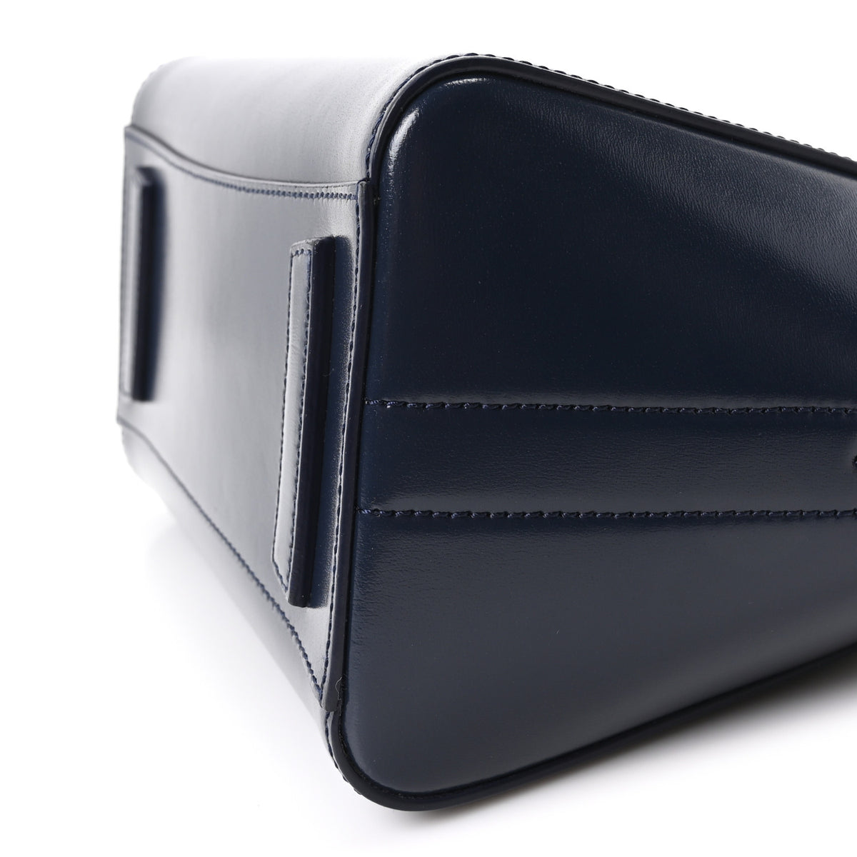 Shiny Lord Calfskin Mini Antigona Navy