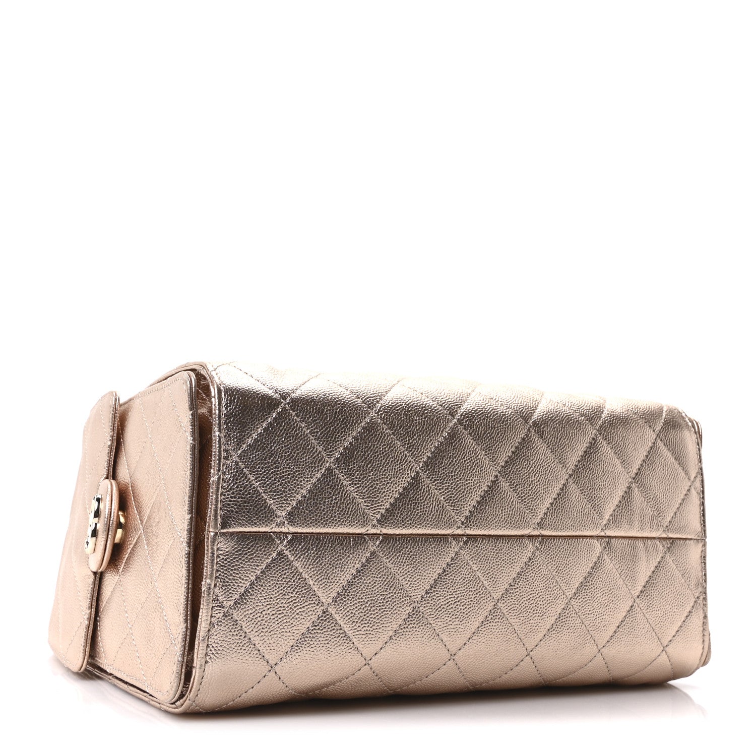 Chanel Metallic Caviar Quilted Small Chanel 25 Handbag Copper 4 of 11