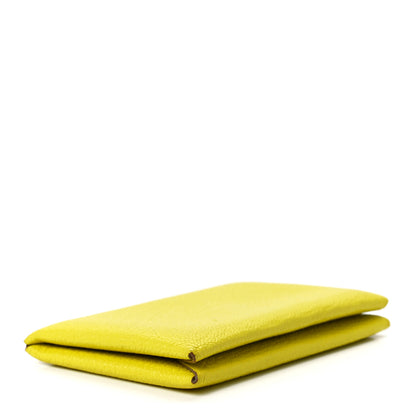 Hermes Chevre Mysore Calvi Card Case Lime 4 of 11