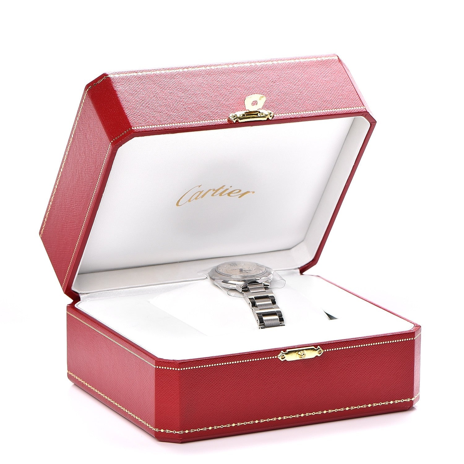 Cartier Stainless Steel Diamond 33mm Ballon Bleu De Automatic Watch 7 of 7
