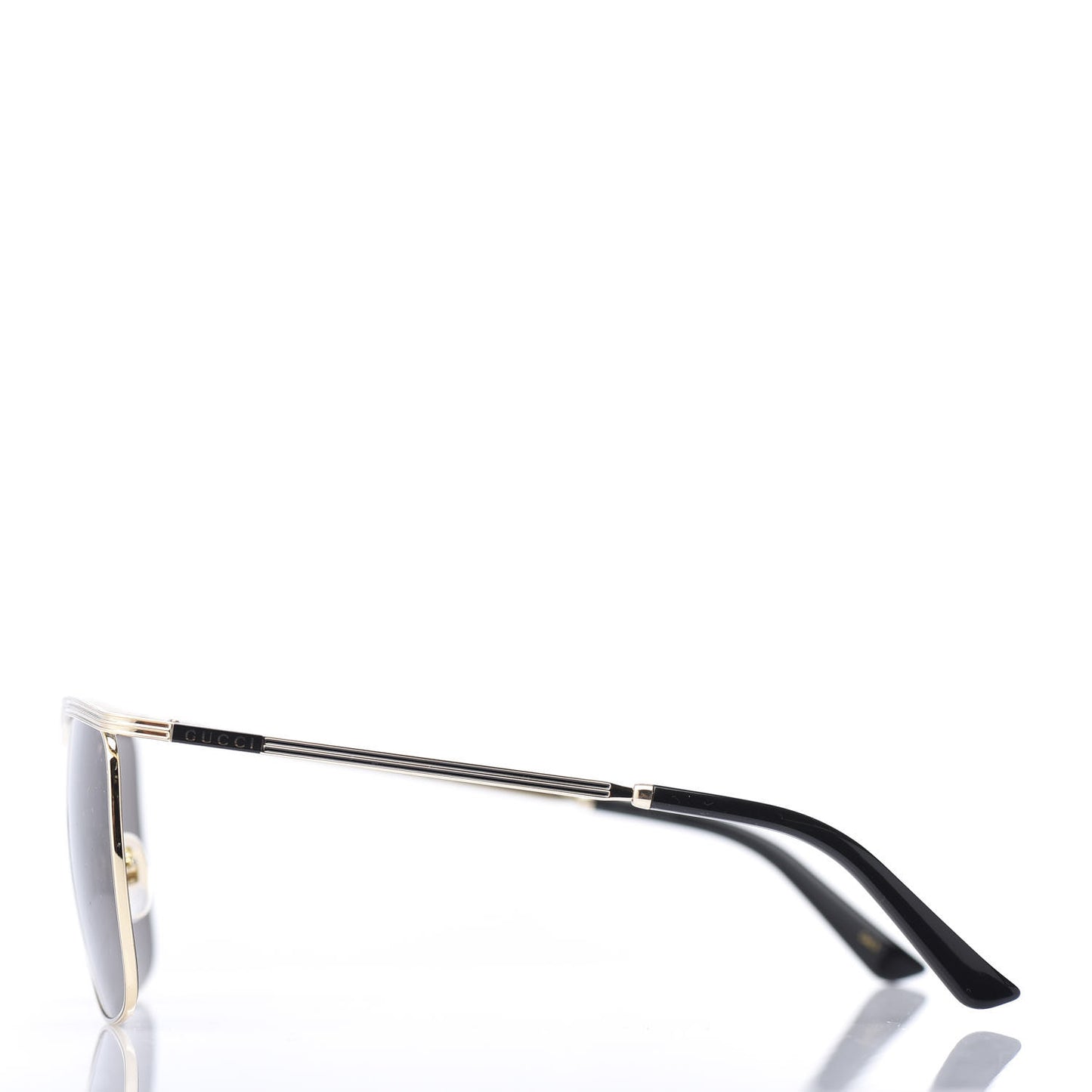 Metal Square Frame Sunglasses GG0817S Gold Grey