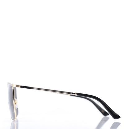 Gucci Metal Square Frame Sunglasses GG0817S Gold Grey 3 of 8