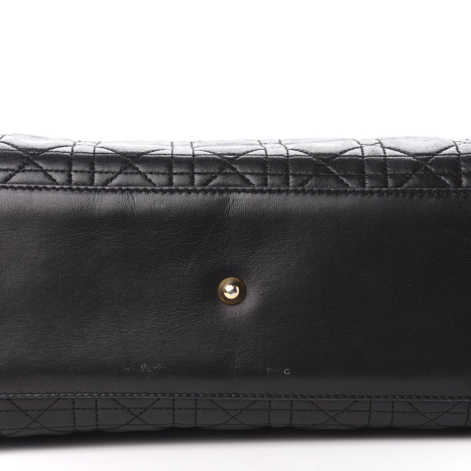 Christian Dior Lambskin Cannage Large Lady Dior Black 10 of 12