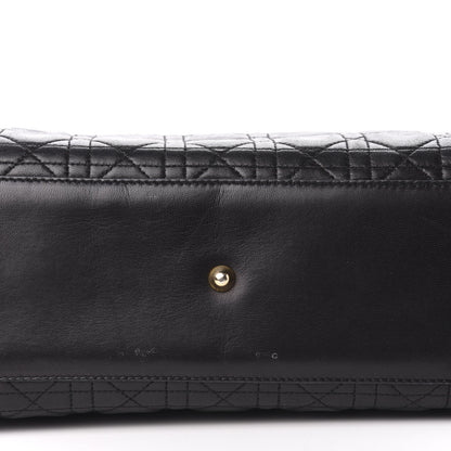 Christian Dior Lambskin Cannage Large Lady Dior Black 10 of 12